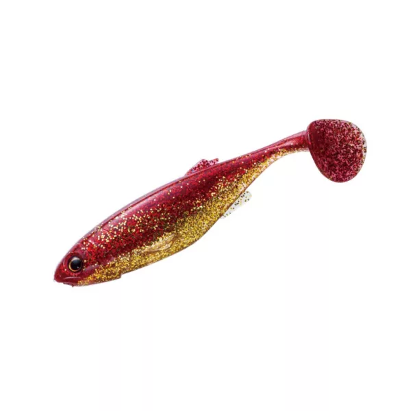 Major Craft Stabi Shad Fat 17,8cm 55gr #001 Red Gold Gummifisch 2 Stk.