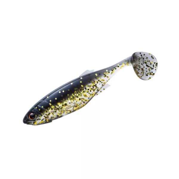 Major Craft Stabi Shad Fat 17,8cm 55gr #004 Black Gold Gummifisch 2er-Pack