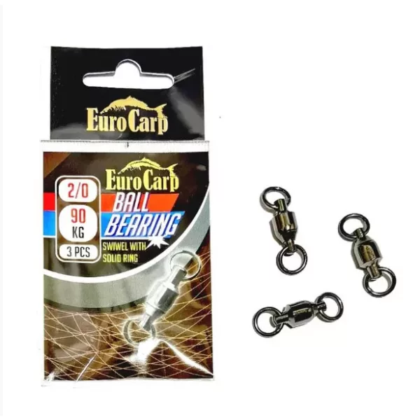 EuroCarp Kugellager-Wirbel 2/0 120Kg 2Stk/Pckg
