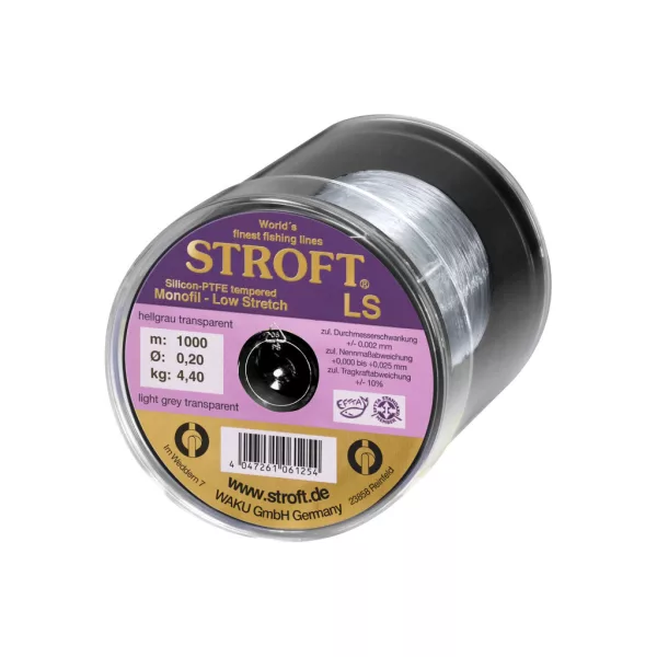 Stroft LS Világosszürke Áttetsző 0,20mm 1000m Monofil Főzsinór