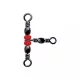 Sunset - TRIPLE SWIVEL W/ BEADS ST-S-1706 8X10 20KG X4 - Wirbelkarabiner