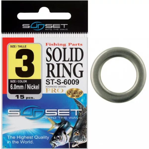 Sunset - SOLID RING ST-S-6009 N3 6.0MM X15 - Metallring