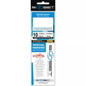   Sunset - BDL BOAT RS COMPETITION SPECIAL POISSON DE ROCHE / FLUORO 3X18 N8 - Vorfach - Meeresvorfach