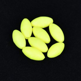   Sunset - BEADS FLOATING OVAL FLUO YELLOW 5x10mm X20 - Stopper