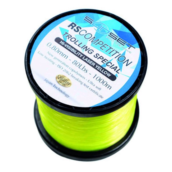 Sunset Nylon RS Competition Trolling Hi-Visibility 0,6mm 1000m Monofil Hauptschnur