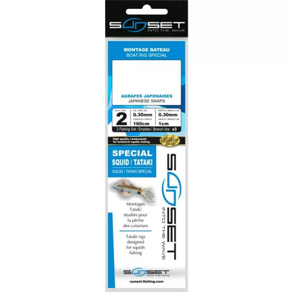 Sunset Boat Rig RS Competition Special Tataki 3 Snaps Meeresmontage 2 Stk.