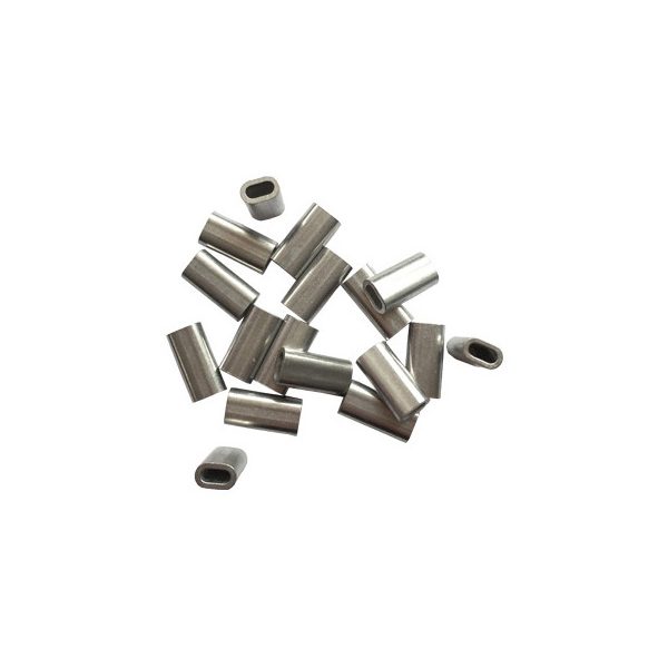 Sunset Aluminium Oval Sleeve ST-S-6029 2x4x18mm Crimp-Hülse 20 Stück