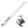 Sunset Seavenger Squid-Egi 240-2M (5/25g) Rute und Seavenger SW 4002FD Rolle Meeresangelset