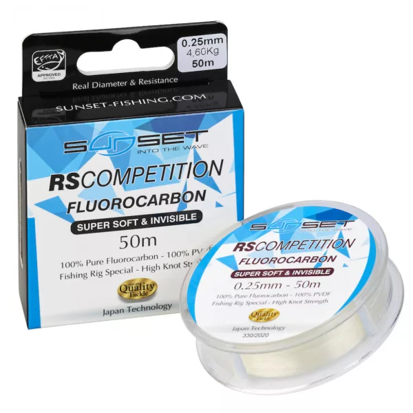 Sunset - FLUOROCARBON SUPER SOFT RS COMPETITION 0,25mm 50M - Fluorocarbon