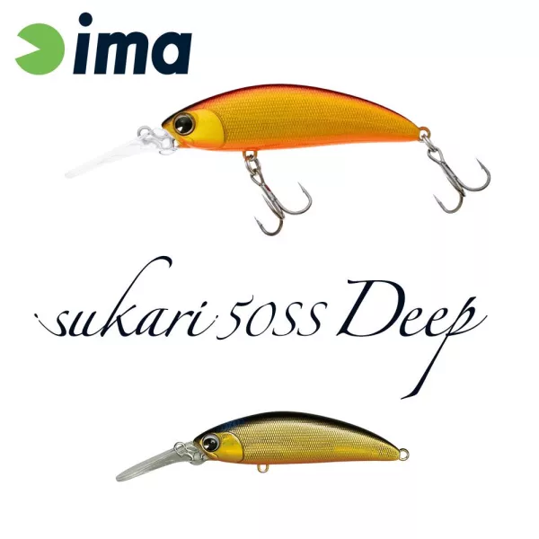 Ima Sukari 50SS Deep 5cm 5gr 102 Gold Black Wobbler