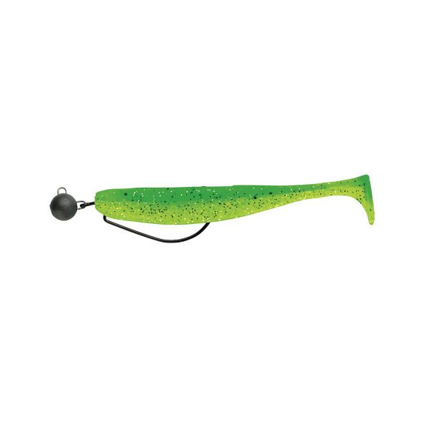 Swimy Cheburashka Pompei Shad Rig Gummifisch K014 100mm - 7gr   - Ready Rig - Cheburashka Blei - Vormontiert