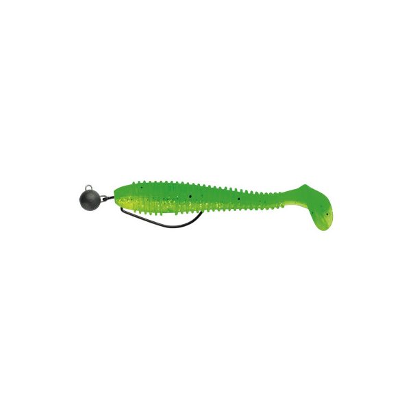 Swimy Cheburashka Galfion Fat Shad Rig Gummifisch K014 120mm - 10gr - Ready Rig - Cheburashka Blei - Vormontiert