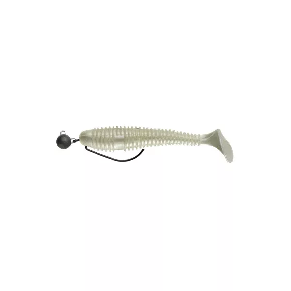 Swimy Cheburashka Galfion Fat Shad Rig Gummifisch PW 120mm - 10gr - Ready Rig - Cheburashka Blei - Vormontiert