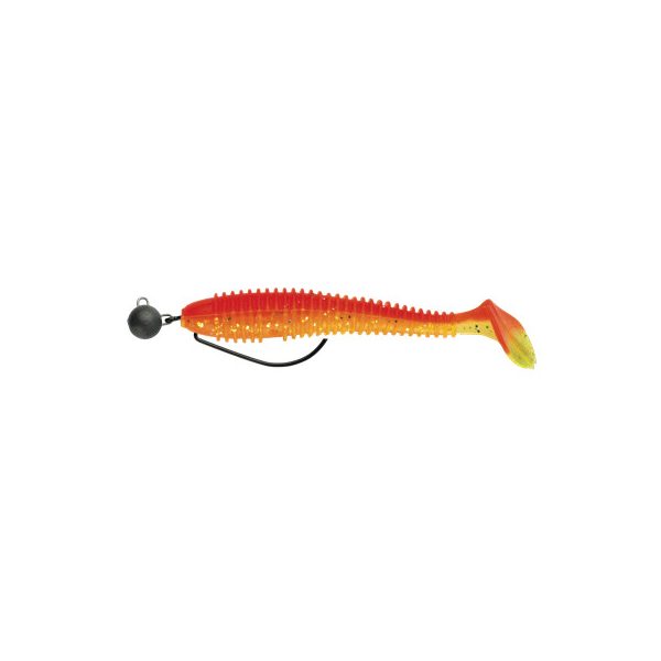 Swimy Cheburashka Galfion Fat Shad Rig Gummifisch K040 95mm - 5gr - Fertiges Rig - Cheburashka Blei - Vormontiert