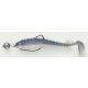 Swimy Cheburashka Galfion Fat Shad Rig Gummifisch K05 95mm - 5gr - Ready Rig - Cheburashka Blei - Vormontiert