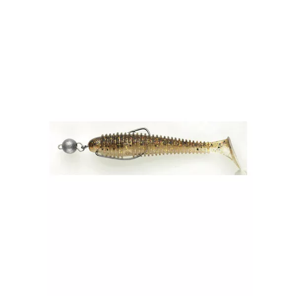 Swimy Cheburashka Galfion Fat Shad Rig Gummifisch K050 95mm - 5gr - Fertiges Rig - Cheburashka Blei - Vormontiert