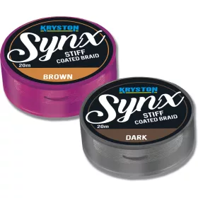   Kriston Synx Stiff Coated 30Lbs 20m 0.53mm Geflochtene Vorfachschnur-Braun