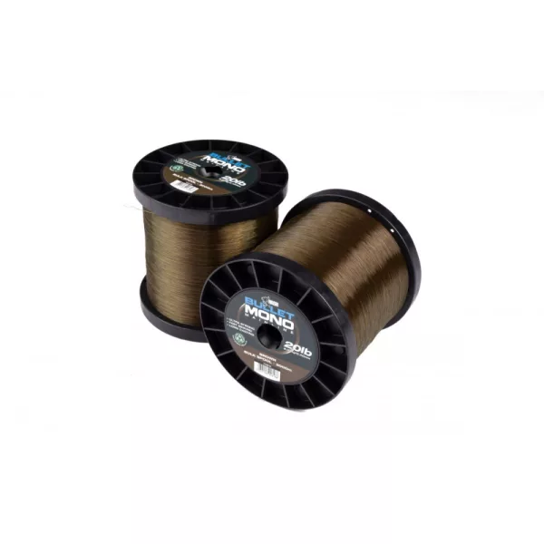 Nash Bullet Mono 0.40mm 20lb 1000m Braun Schnur Braun