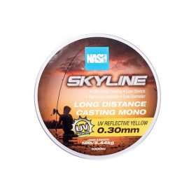 Nash Skyline Mono UV Gelb 0,30mm 1000m Monofile Hauptschnur