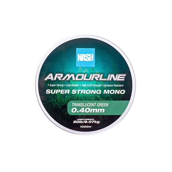 Nash Armourline Super Stark Mono Grün 0.40mm 1000m Monofile Hauptschnur