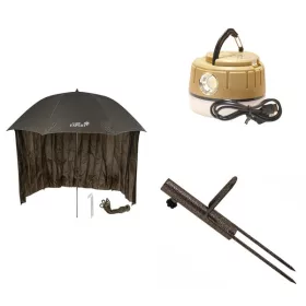 Angel-Unterstand & Licht-Paket