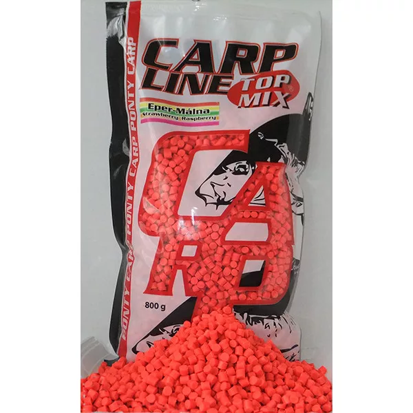 Top Mix Carp Line Erdbeer-Himbeer Fluoro Futterpellet 800gr