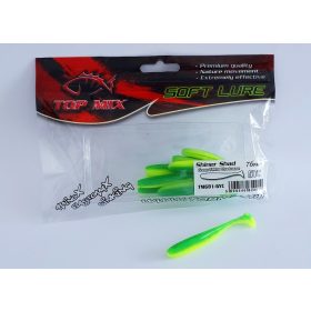   Top Mix Shiner Shad Green-Yellow Chartreuse 7,6cm Plastik Köder 10 Stück