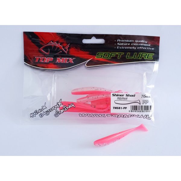 Top Mix Shiner Shad Pink Pearl 7,6cm Kunststoffköder 10 Stk.