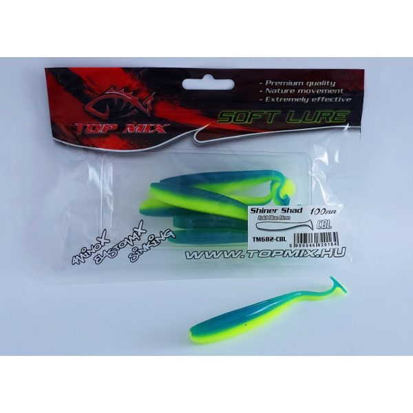 Top Mix Shiner Shad Cold Blue-Lime 10,0cm Kunststoffköder 6 Stk.