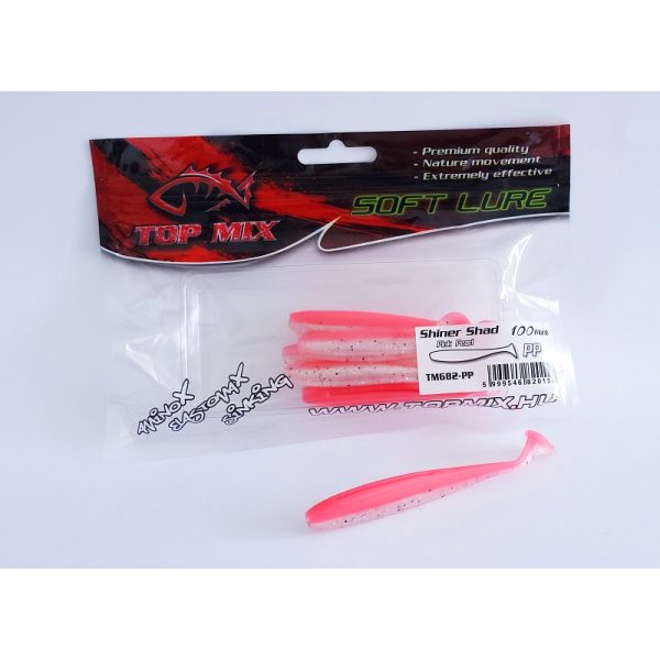 Top Mix Shiner Shad Pink Pearl 10,0cm Kunststoffköder 6 Stk.