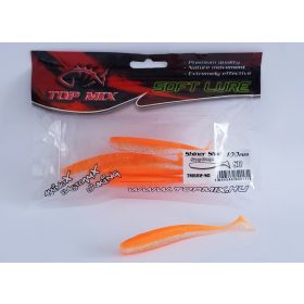 Top Mix Shiner Shad Sunny Orange 10,0cm Plastikköder 6Stk