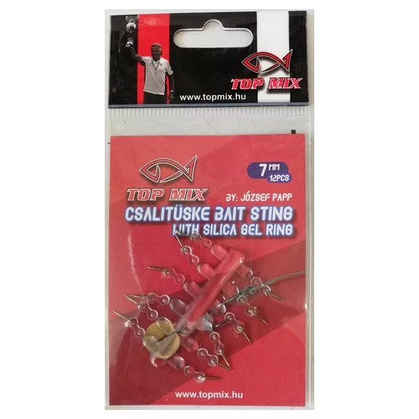 Top Mix 7mm Köderdorn an Silikon-Haarvorfach 12 Stück