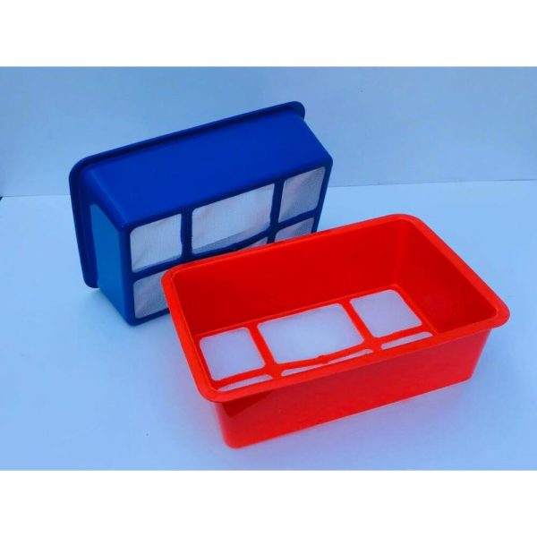 TOP-MIX Ködertablett aus Kunststoff mit Siebboden, 20x30x10cm