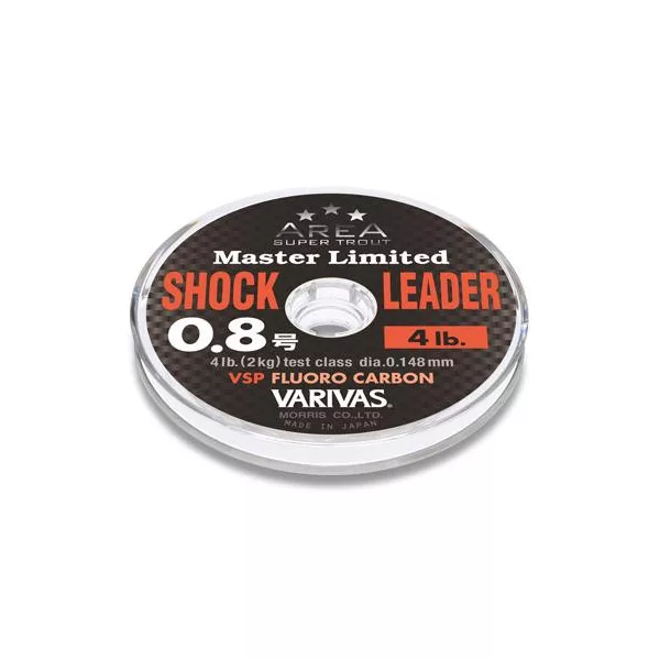 Varivas ShockLeader Fluorocarbon Trout Area VSP 30m 0,181mm 6lb Fluorocarbon Vorfachschnur