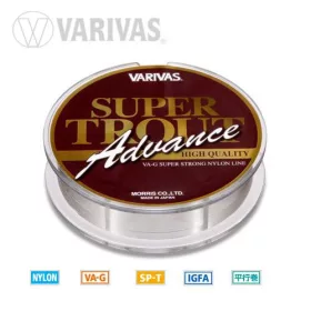   Varivas Super Trout Advance Nylon 100m 0,165mm 5lb Monofil Hauptschnur
