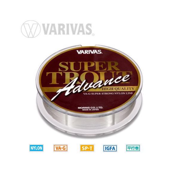Varivas Super Trout Advance Nylon 100m 0,185mm 6lb Monofil Hauptschnur