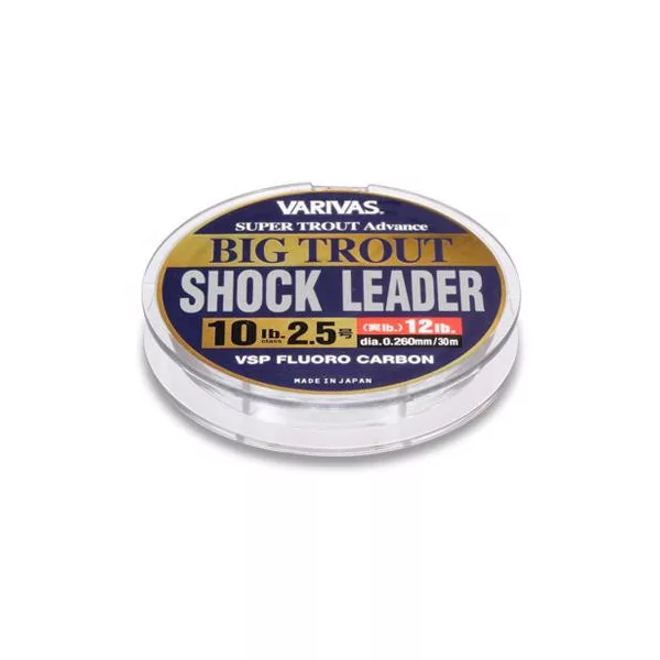 Varivas Big Trout ShockLeader Fluorocarbon VSP 30m 0,260mm 10lb Fluorocarbon Vorfachschnur