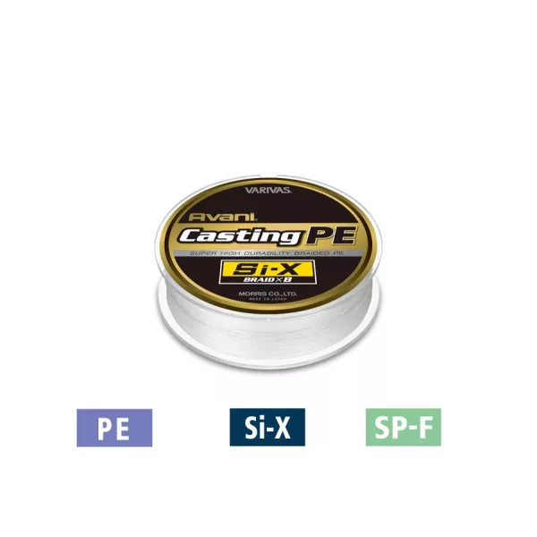Varivas Avani Casting PE Si-X X8 400m #10 0,520mm 140lb Geflochtene Hauptschnur