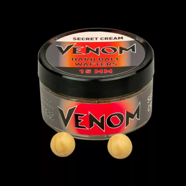 Feedermánia Venom Hard Ball Wafters 15mm Secret Cream Futter Boilie