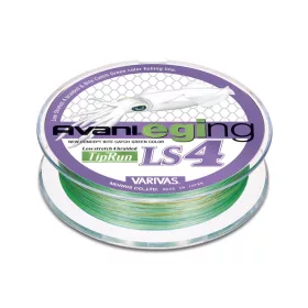   Varivas Avani Eging LS4 PE Tip Run 200m #0,5 9lb Marking Fluo Green Geflochtene Hauptschnur