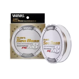   Varivas Sea Bass Max Power PE X8 150m #1,5 28,6lb Status Gold Geflochtene Hauptschnur