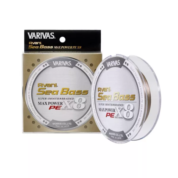 Varivas Sea Bass Max Power PE X8 150m #1,5 28,6lb Status Gold Geflochtene Hauptschnur