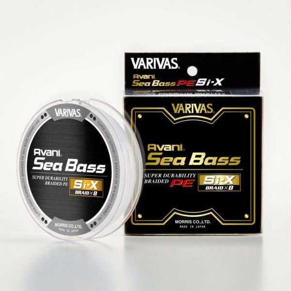 Varivas Avani Sea Bass SI-X PE X8 150m #1,0 21lb Premium White Geflochtene Hauptschnur