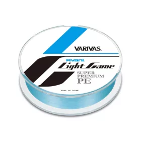   Varivas Avani Light Game Premium PE X4 100m #0,2 0,070mm 5lb Natural Blue Geflochtene Hauptschnur