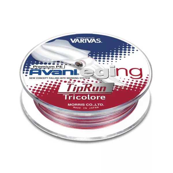 Varivas Avani Eging Tip Run Premium PE 150m #0,8 0,148mm 15,0lb Tricolore Geflochtene Hauptschnur