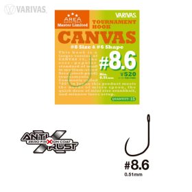   Varivas Super Trout Area Tournament Canvas #8,6 Fast Hooking Special Widerhakenloser Haken 15 Stück