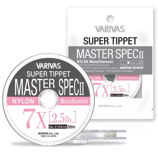 Varivas Super Tippet Master Spec ll Nylon 6,5X 50m 0,117mm 3,3lb Fliegenvorfachschnur