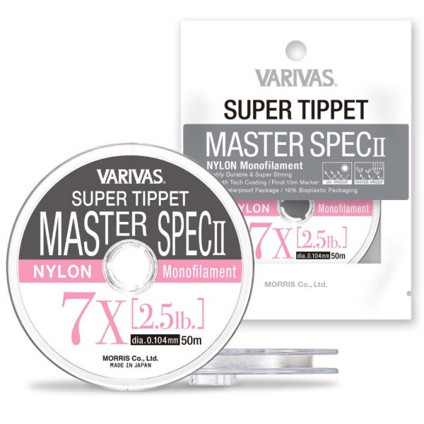 Varivas Super Tippet Master Spec ll Nylon 7,5X 50m 0,098mm 2,0lb Fliegenvorfachschnur