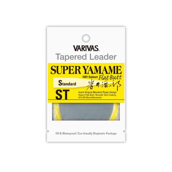 Varivas Verjüngendes Vorfach Tapered Leader Super Yamame Flat Butt ST 4,57m 0,165mm 4X Flash Yellow Fliegenvorfachschnur