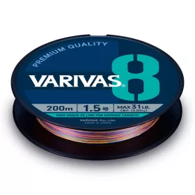   Varivas PE 8 Marking Edition 150m #0,8 0,148mm 16lb Vivid 5 Color Geflochtene Hauptschnur